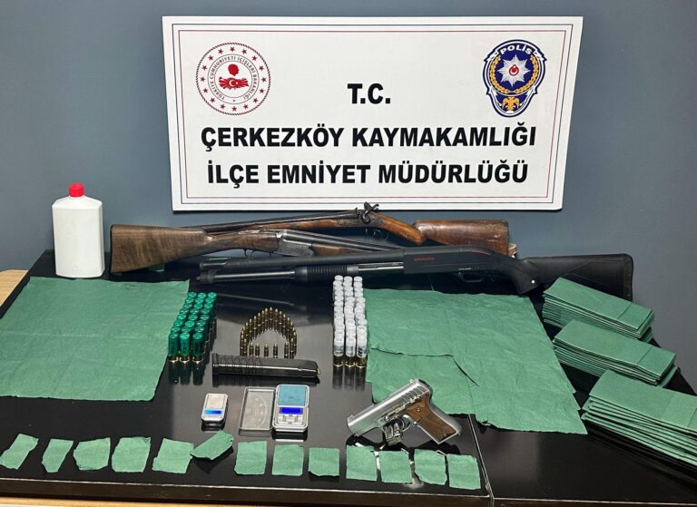 Çerkezköy ve Kapaklı’da uyuşturucu operasyonu; 2 gözaltı | Çorlu’da Haber