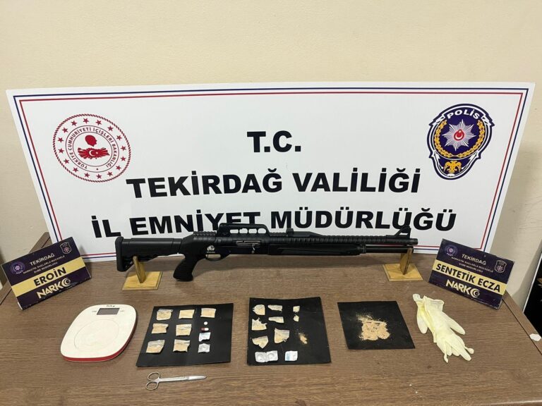 Tekirdağ’da 7 adrese uyuşturucu operasyonu, 7 tutuklama | Çorlu’da Haber