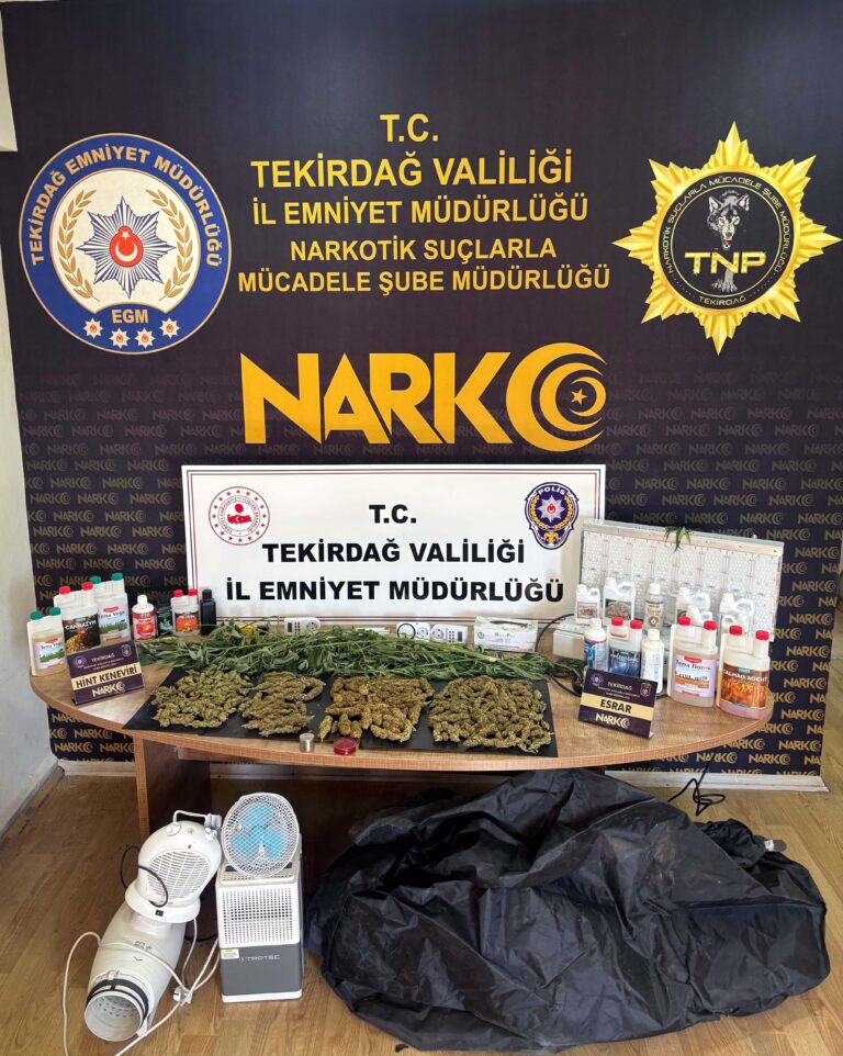 Tekirdağ’da uyuşturucu operasyonu: 2 gözaltı | Çorlu’da Haber