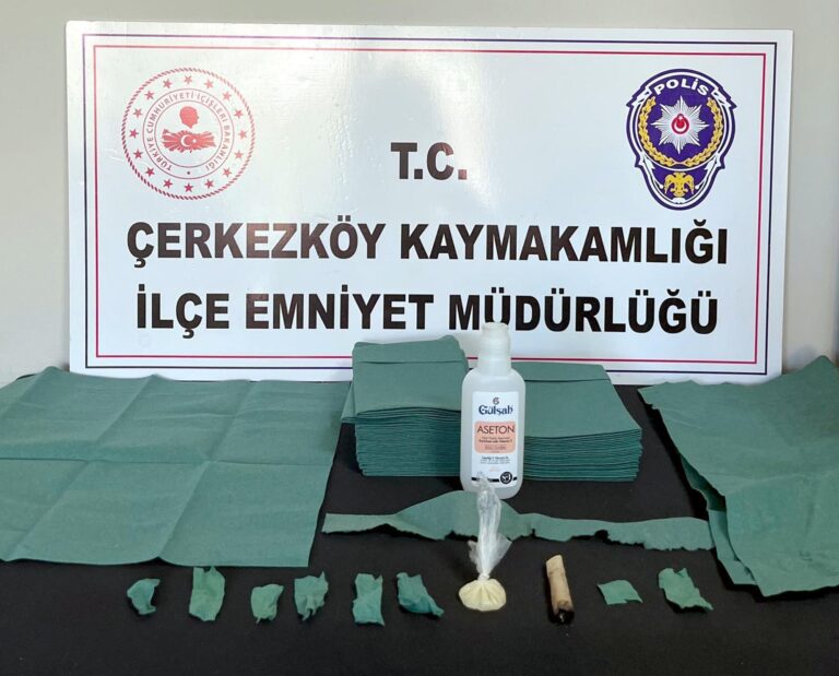 Çerkezköy’de uyuşturucu operasyonunda 2 gözaltı | Çorlu’da Haber