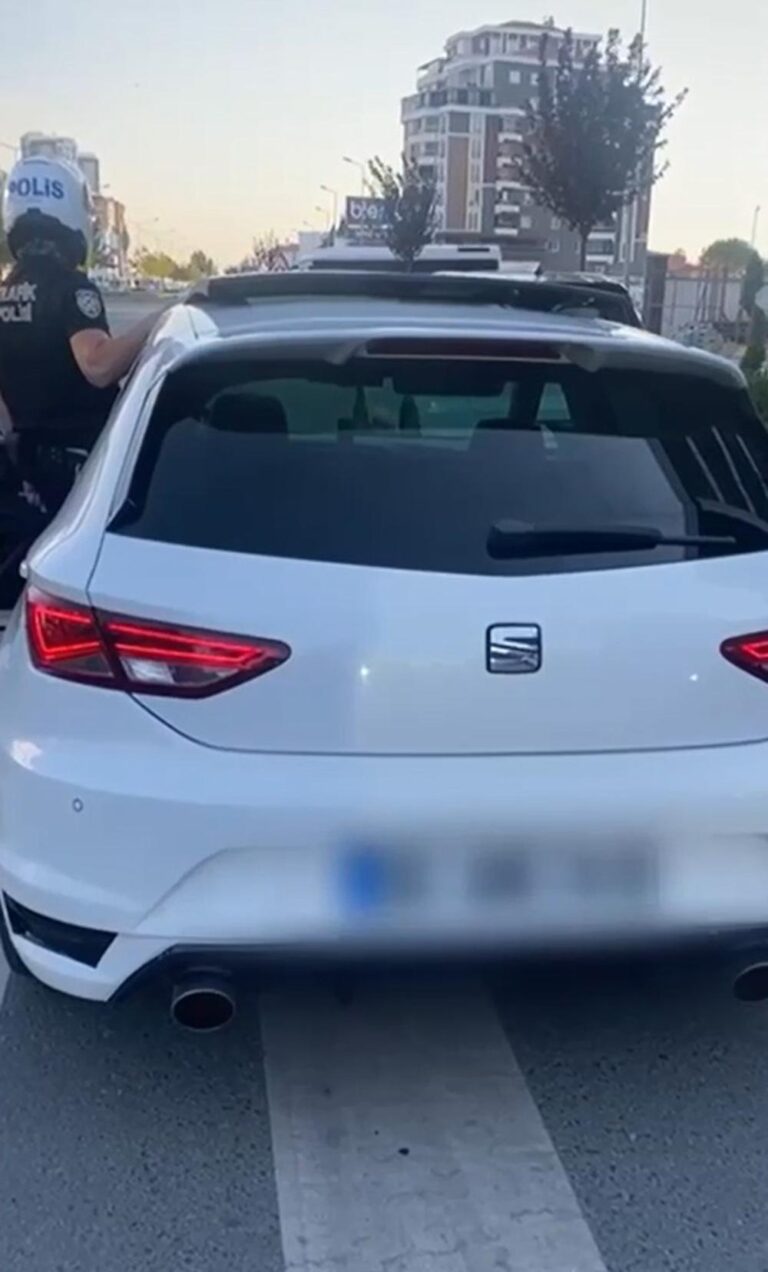 Tekirdağ’da abart egzoz kullanan dört otomobil trafikten men edildi | Çorlu’da Haber