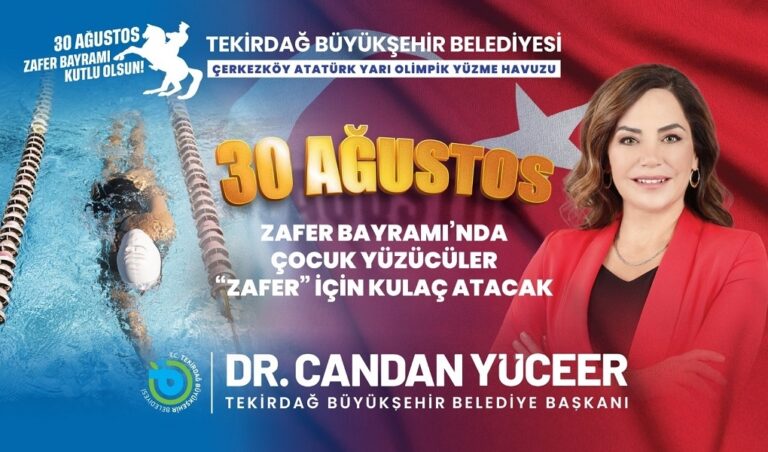 30 AĞUSTOS ZAFER BAYRAMI’NDA ÇOCUK YÜZÜCÜLER “ZAFER” İÇİN KULAÇ ATACAK