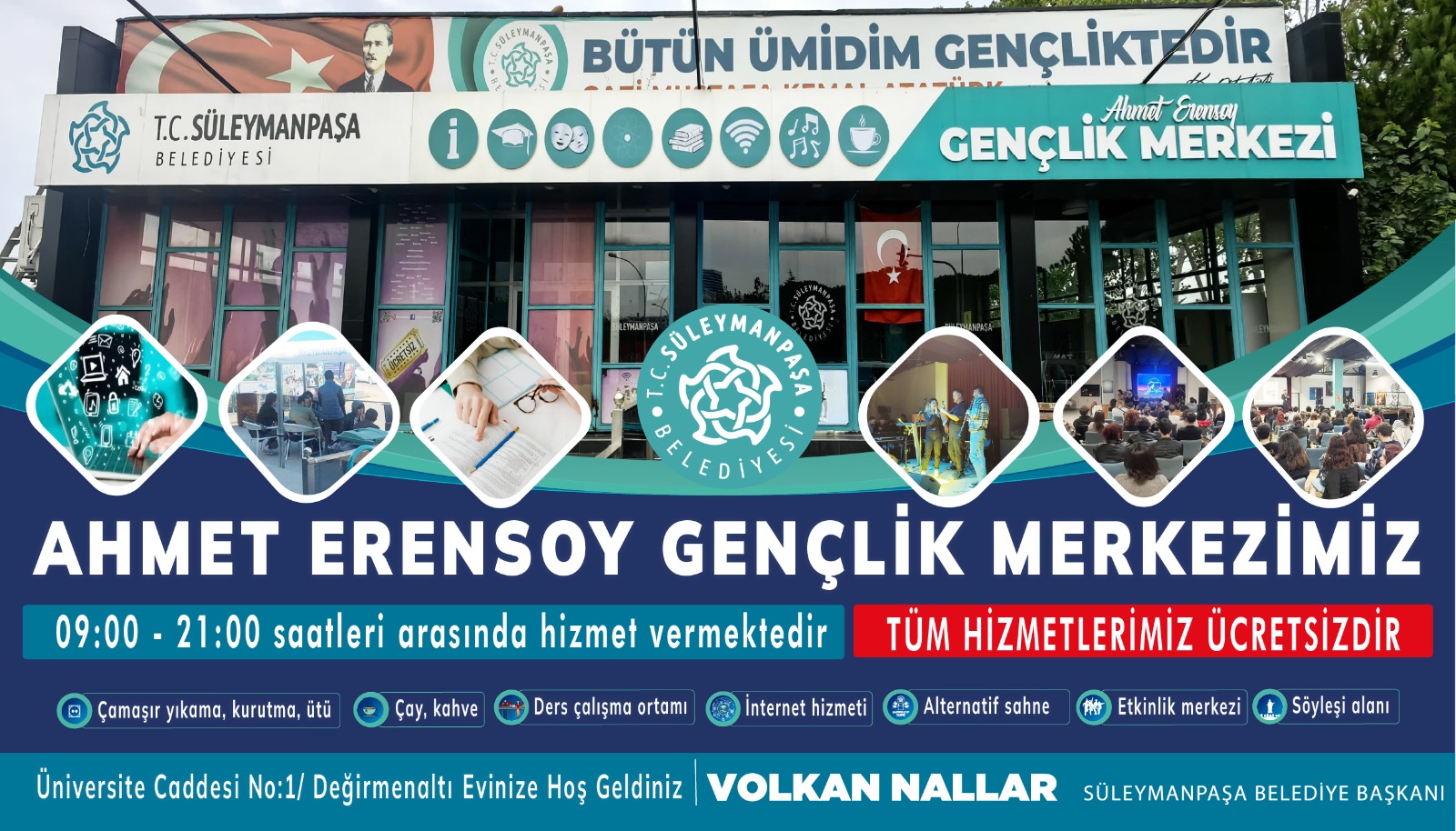 Ahmet Erensoy Gençlik Merkezi Yeni Eğitim Yılına Hazır Ahmet Erensoy Gençlik Merkezi Yeni Eğitim Yılına Hazır