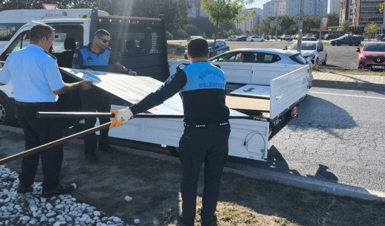 Ekiplerden İzinsiz Reklam Elemanlarına Geçit Yok