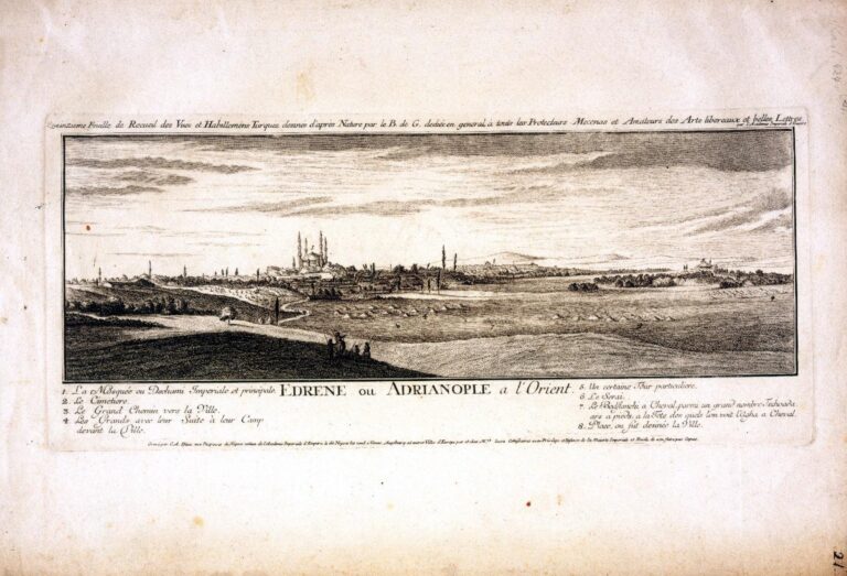 Edirne’de 1700’lü yıllara ait gravür, Osmanlı ordusunun saray çevresindeki konumunu ortaya koydu