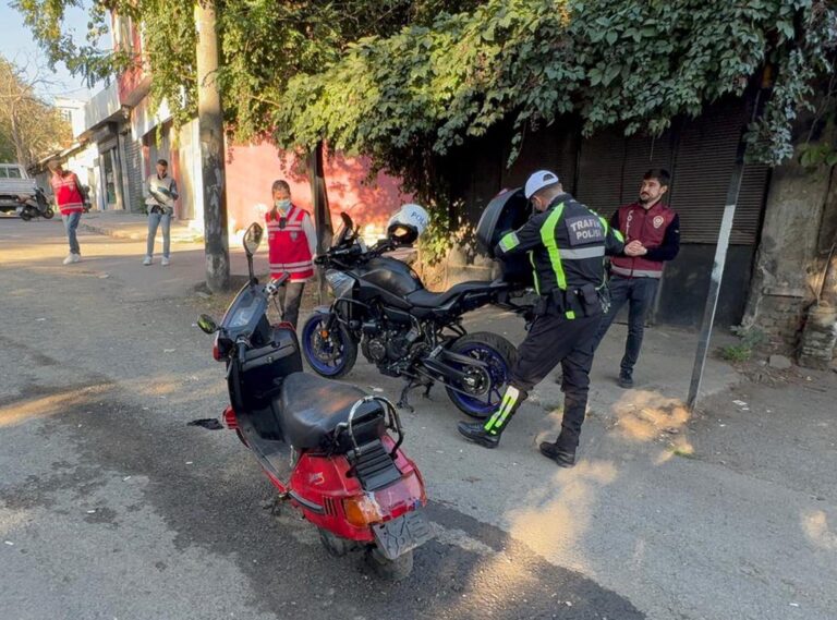 Plakasız Motosiklet Çalıntı Çıktı