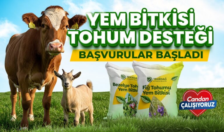 YEM BİTKİSİ TOHUM DESTEĞİ İÇİN BAŞVURULAR BAŞLADI