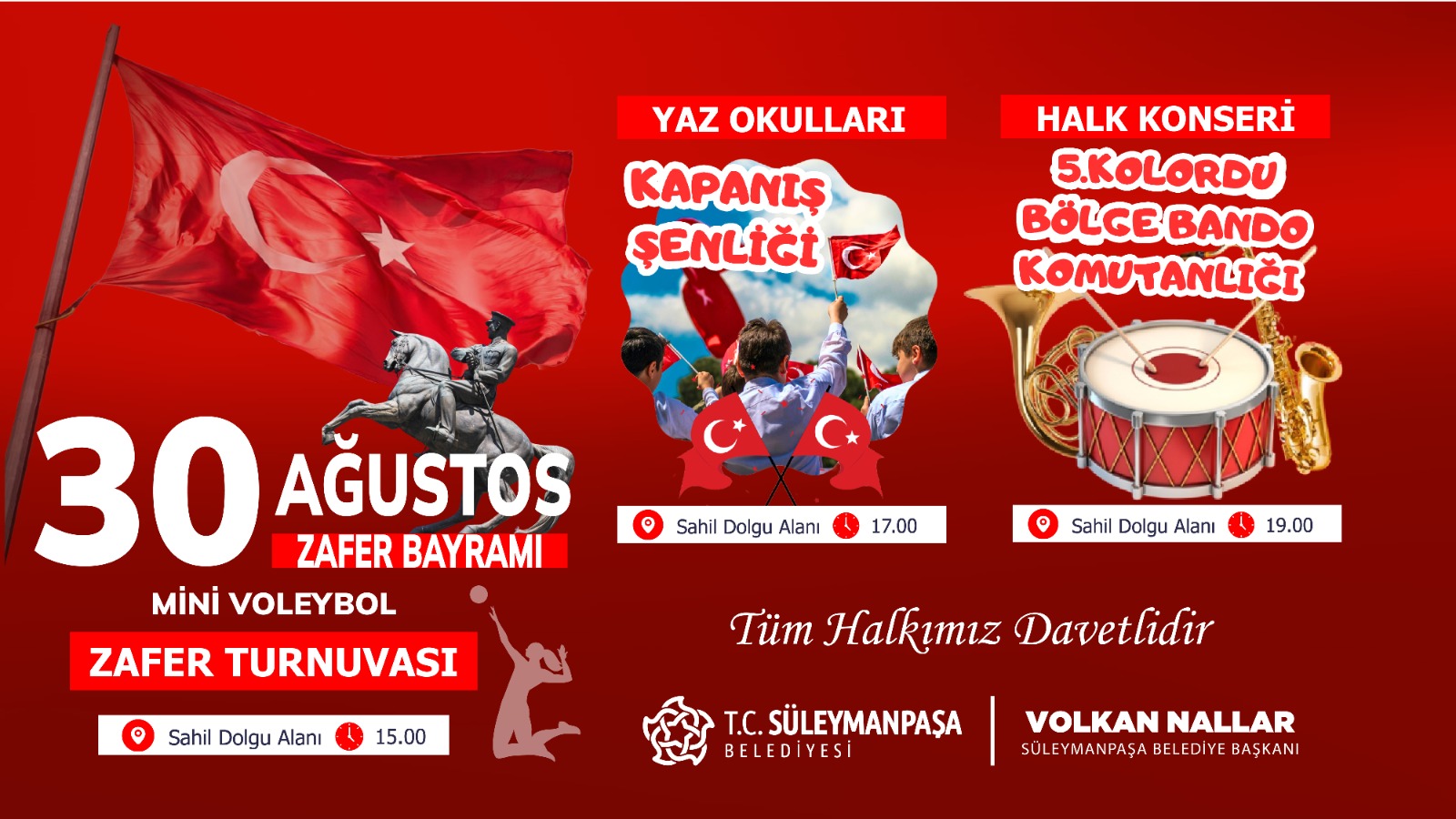 Zafer Bayramı Coşkuyla Kutlanacak Zafer Bayramı Coşkuyla Kutlanacak