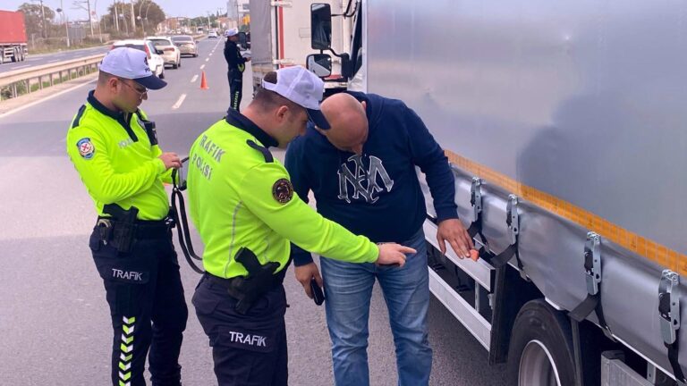 Çerkezköy’de kış lastiği denetimleri artırıldı | Çorlu’da Haber