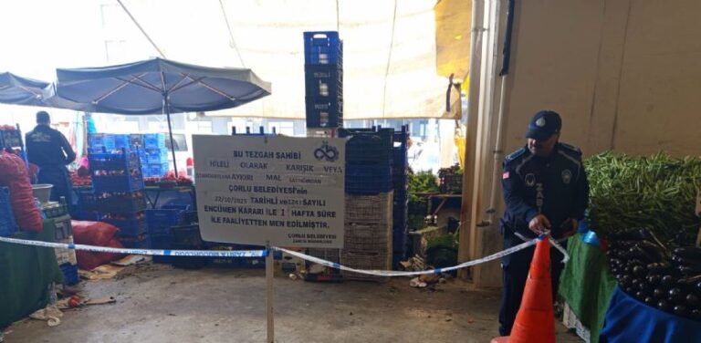 Kurallara Uymayan Pazarcı Esnafına Ceza