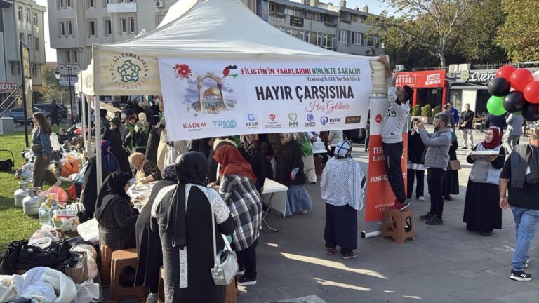 Tekirdağ’da ‘Filistin’in yaralarını birlikte saralım’ kermesi | Çorlu’da Haber