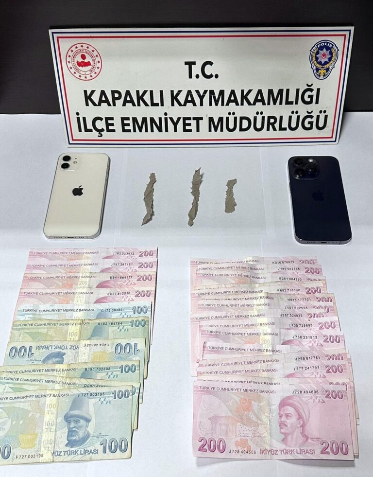 Tekirdağ’da uyuşturucu operasyonu; 1 tutuklama | Çorlu’da Haber