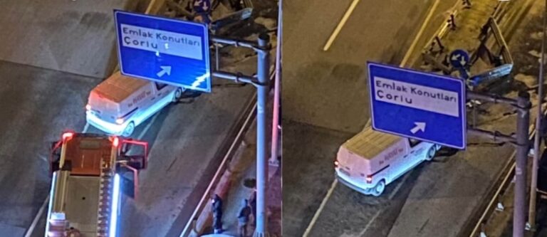 Araç Bariyerlere Çarptı: İtfaiye, Polis ve Sağlık Ekipleri Sevk Edildi