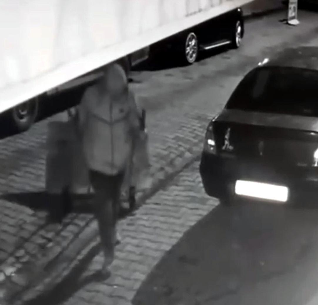 El arabası ile dondurma dolabını çaldı; o anlar kamerada El arabası ile dondurma dolabını çaldı; o anlar kamerada
