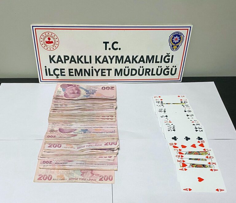 Kumar oynayan 7 kişiye 81 bin lira ceza