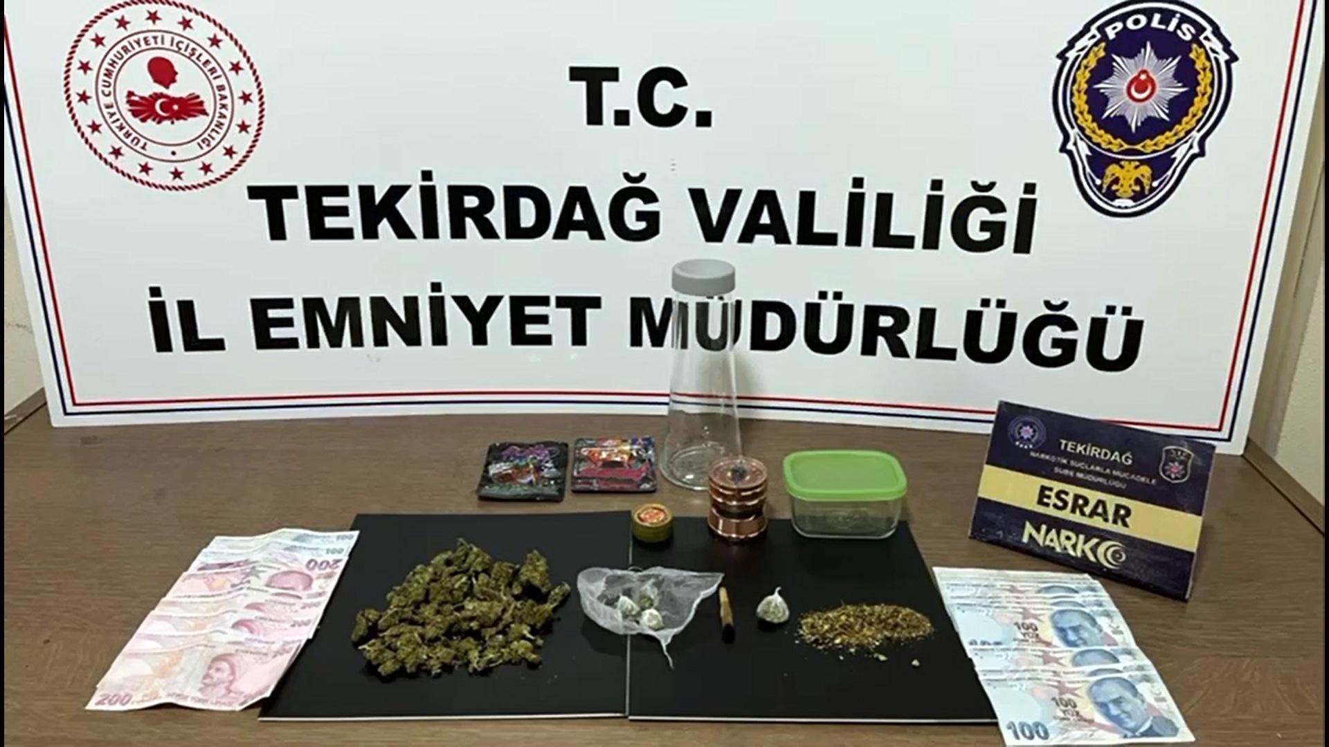 Tekirdağ’da uyuşturucu operasyonlarında 19 şüpheli tutuklandı Tekirdağ’da uyuşturucu operasyonlarında 19 şüpheli tutuklandı
