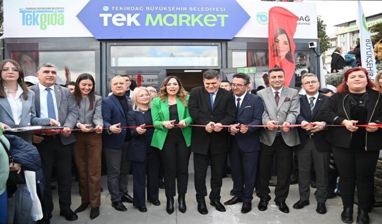 Tekirdağ Büyükşehir Belediyesi, ‘Tek Market’in ilk şubesini Süleymanpaşa’da açtı