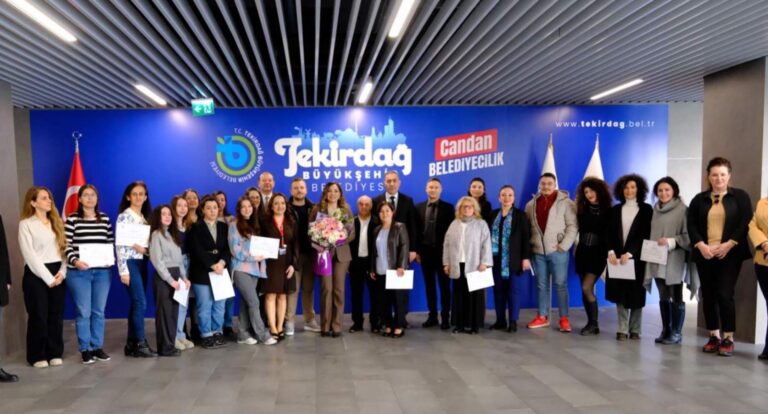 Tekirdağ Büyükşehir Belediyesi’nin açtığı Almanca kursunda ilk sertifikalar verildi