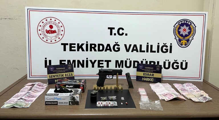 Tekirdağ’da uyuşturucu operasyonlarında 13 tutuklama