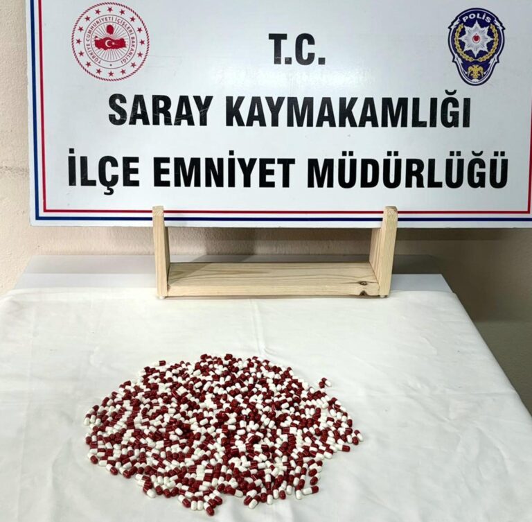 Tekirdağ’da 657 uyuşturucu hap ele geçirildi