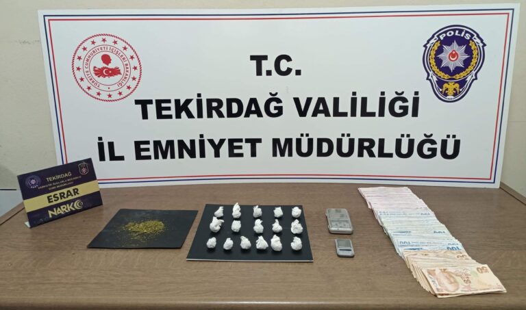 Tekirdağ’da uyuşturucu operasyonunda 11 tutuklama