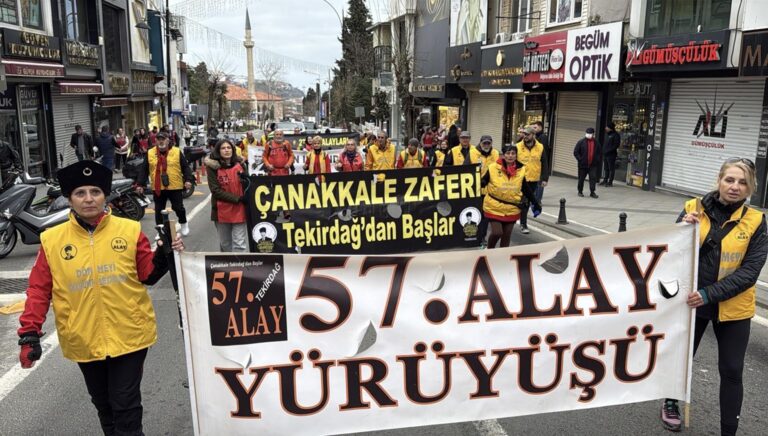 Tekirdağ’dan Çanakkale’ye ’57’nci Alay Vefa Yürüyüşü’ başladı