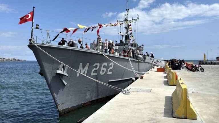 ‘TCG Enez’ gemisi, Tekirdağ’da ziyarete açıldı
