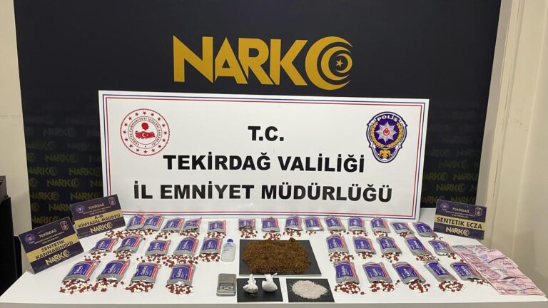 Tekirdağ’da uyuşturucu operasyonunda 10 tutuklama
