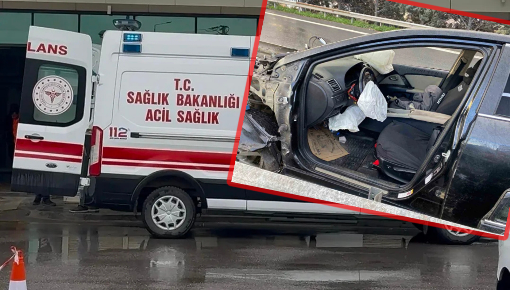 Yağış Kaza Getirdi: Otomobil Bariyerlere Çarptı! 1 Ölü Yağış Kaza Getirdi: Otomobil Bariyerlere Çarptı! 1 Ölü