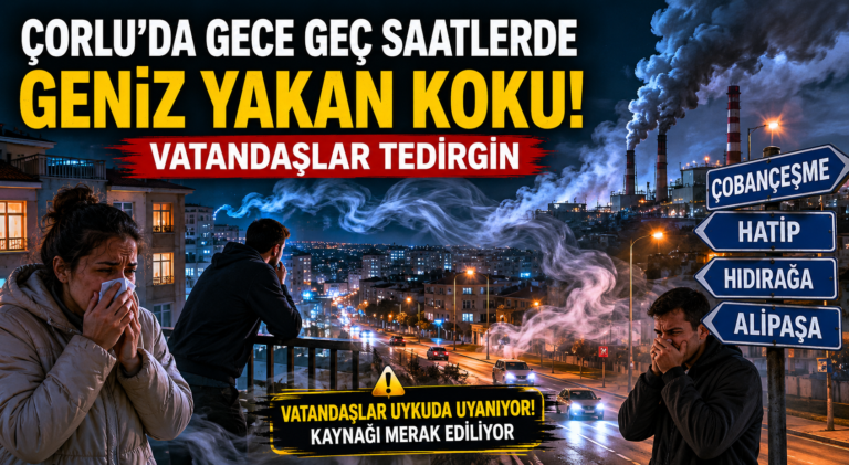 Gece Saatlerinde Hissedilen Koku Vatandaşları Tedirgin Ediyor