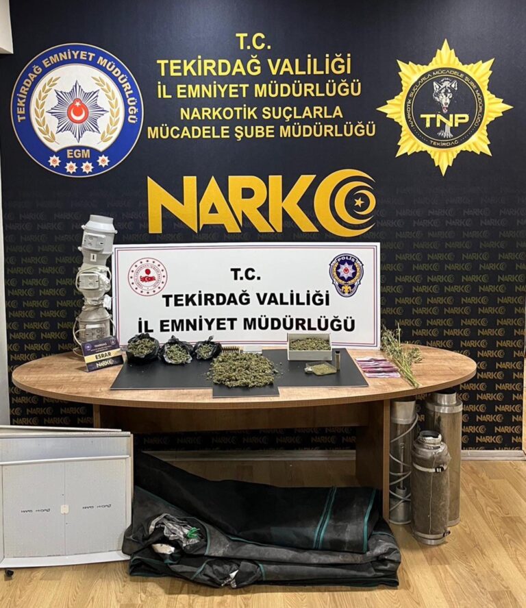 Tekirdağ’da uyuşturucu operasyonlarında 19 tutuklama