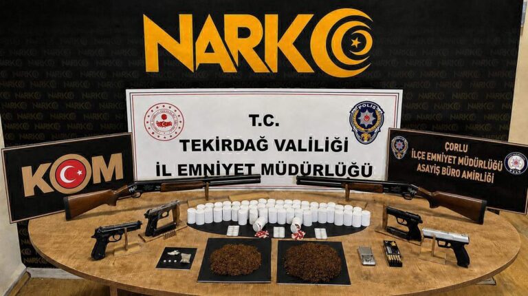 Tekirdağ’da uyuşturucu operasyonunda 13 tutuklama