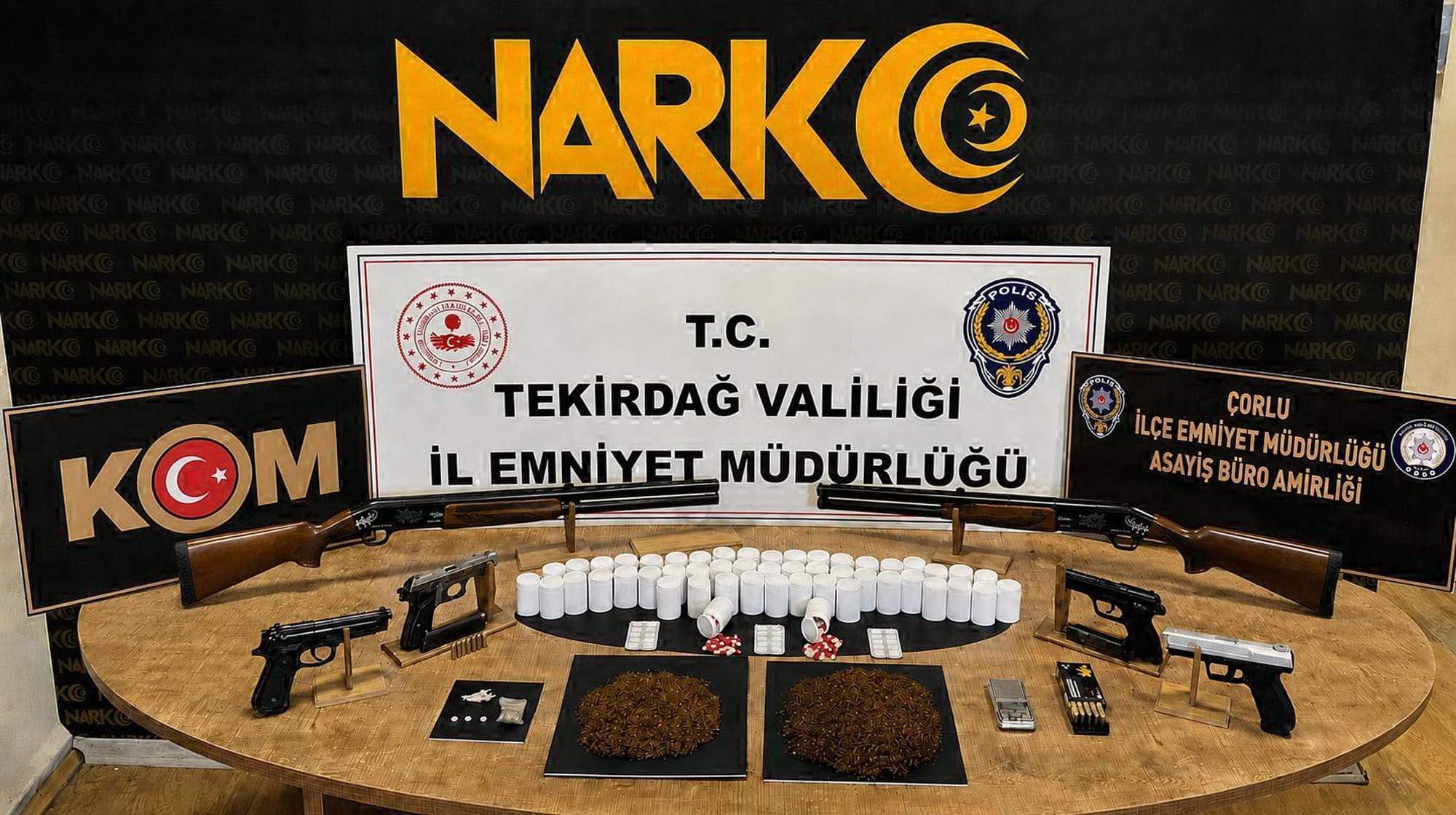 Tekirdağ’da uyuşturucu operasyonunda 13 tutuklama Tekirdağ’da uyuşturucu operasyonunda 13 tutuklama