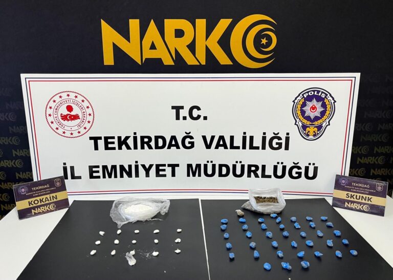 Tekirdağ’da uyuşturucu operasyonunda 8 tutuklama