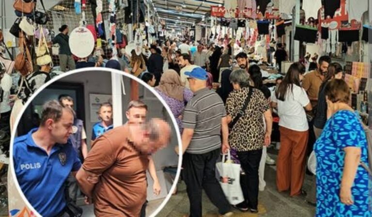 Pazar Yerinde Kadınların Görüntülerini Çeken Şüpheliye Gözaltı