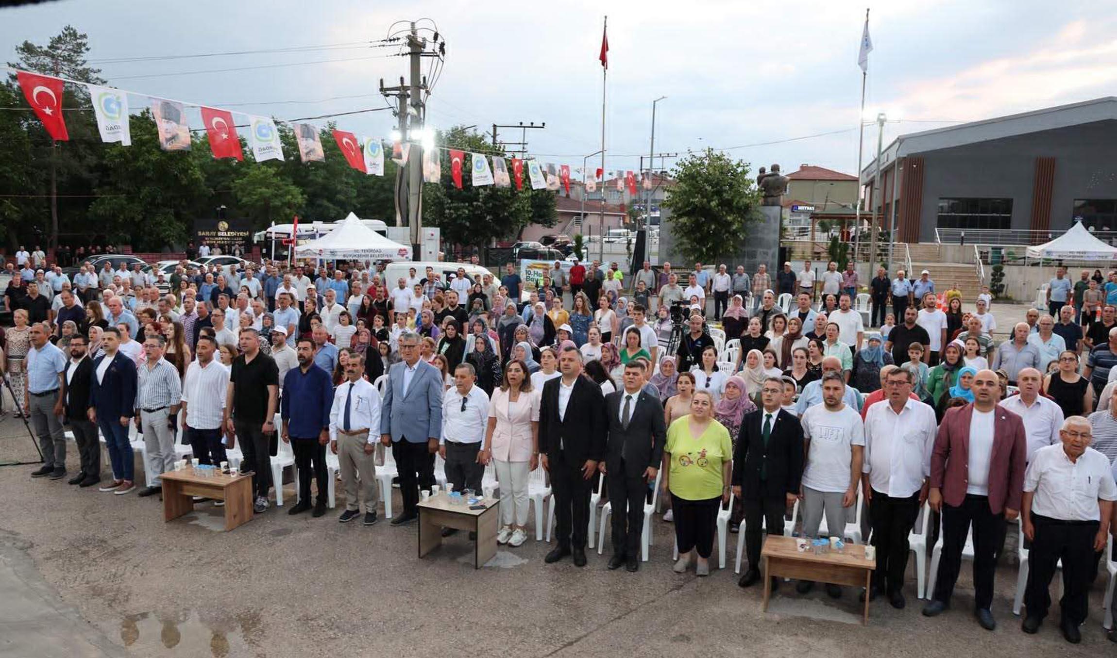 Tekirdağ’da 10’uncu ‘Hasat Bayramı’ Saray’da kutlandı Tekirdağ’da 10’uncu ‘Hasat Bayramı’ Saray’da kutlandı