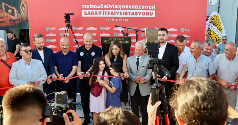 Tekirdağ Büyükşehir Belediyesi, Saray’a itfaiye üssü kurdu