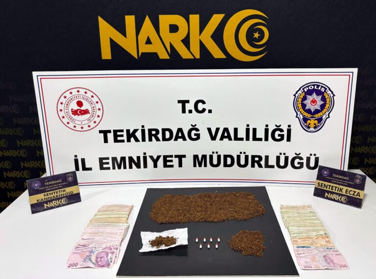 Tekirdağ’da uyuşturucu operasyonunda 8 tutuklama