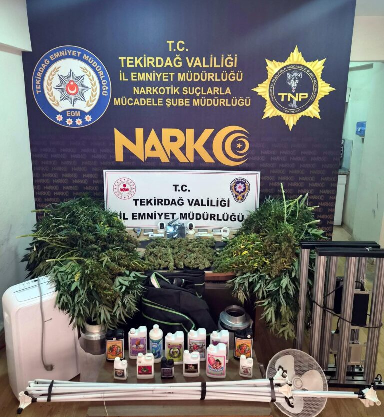 Tekirdağ’da uyuşturucu satıcılarına operasyon; 7 tutuklama
