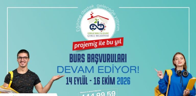 Çorlu Belediyesi`nden Öğrencilere Eğitim Desteği Sürüyor