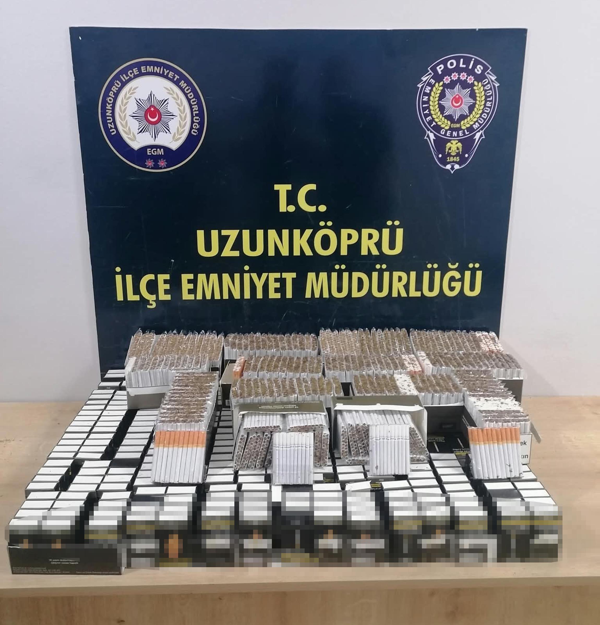 Edirne’de iş yerlerinde 12 bin 420 makaron ele geçirildi Edirne’de iş yerlerinde 12 bin 420 makaron ele geçirildi
