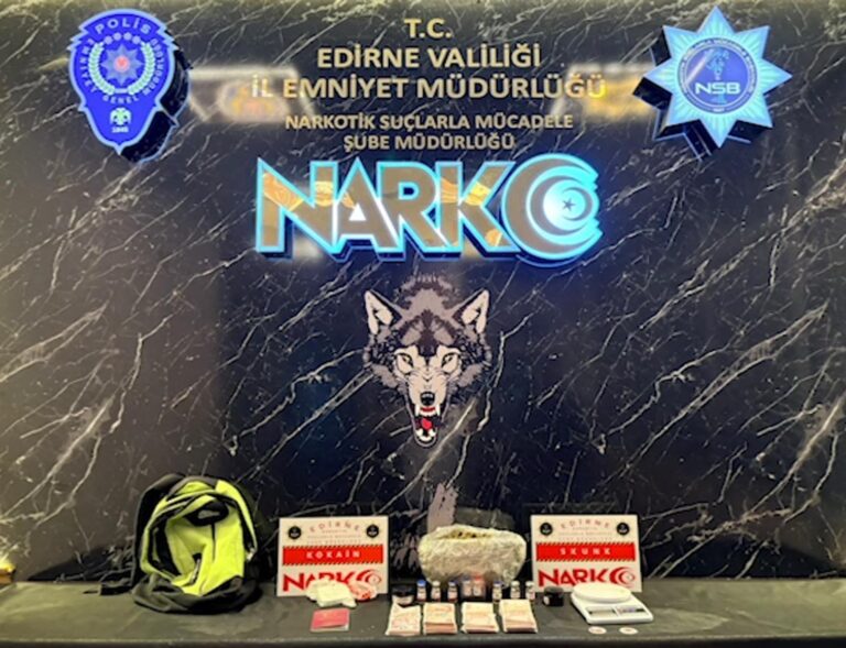 Edirne’de uyuşturucu operasyonunda 4 gözaltı