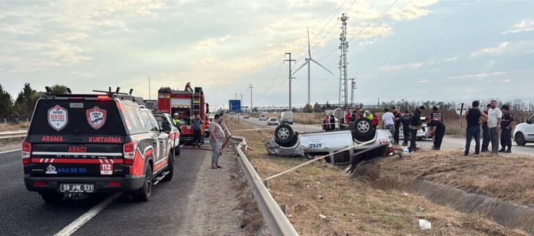 AFAD Aracı Takla Attı: 2 Personel Yaralandı
