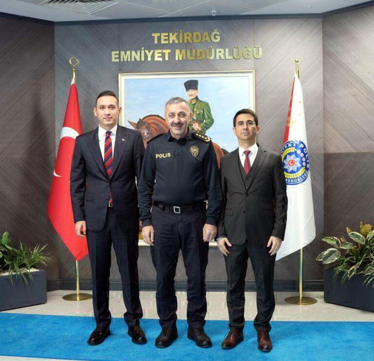 Çorlu Başsavcısı Özer, Emniyet Müdürü Turanlı’yı ziyaret etti