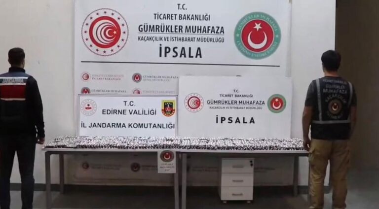İpsala Sınır Kapısı’nda 17 bin 121 uyuşturucu hap ele geçirildi