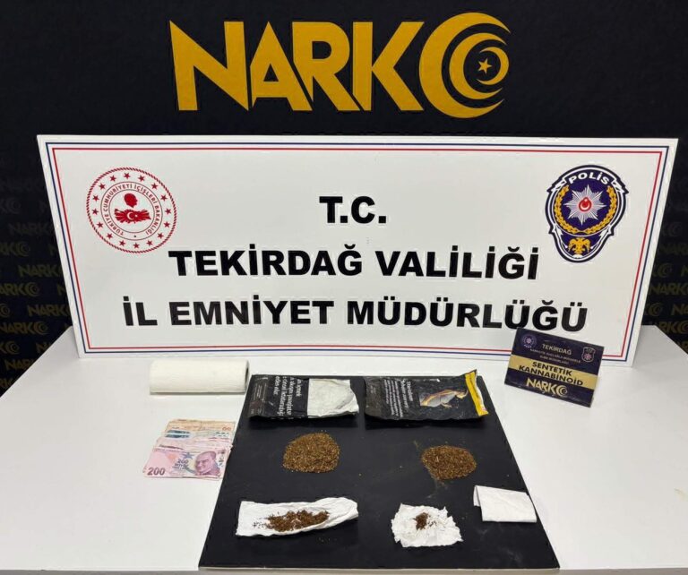 Tekirdağ’da uyuşturucu operasyonunda 45 tutuklama